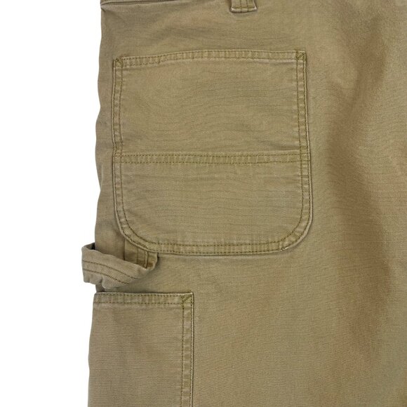 Carhartt Mens Tan Cotton Relaxed Fit Utility Work Shorts Size 44 - Picture 6 of 9